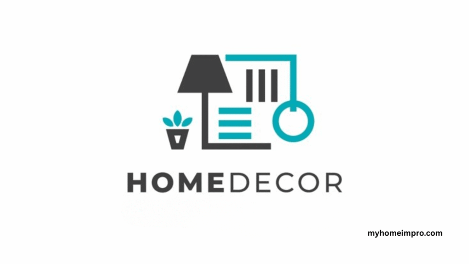 Collection of trendy décor logo designs for home decoration brands
