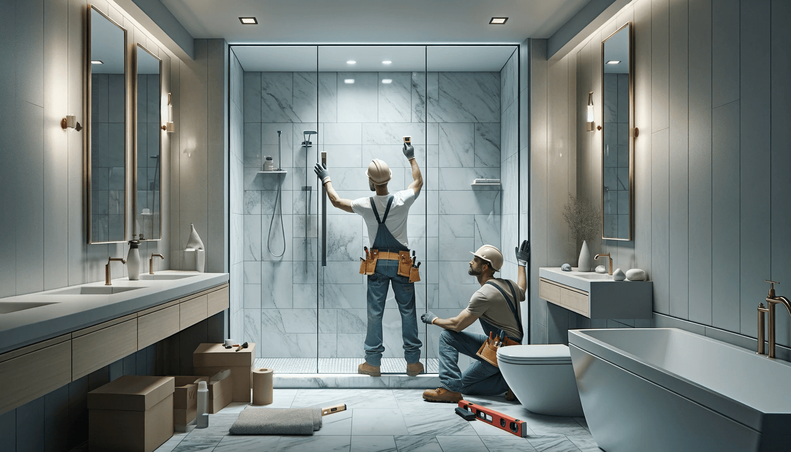 Seamless Shower Door Installation