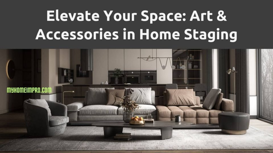 art and accessories in home staging