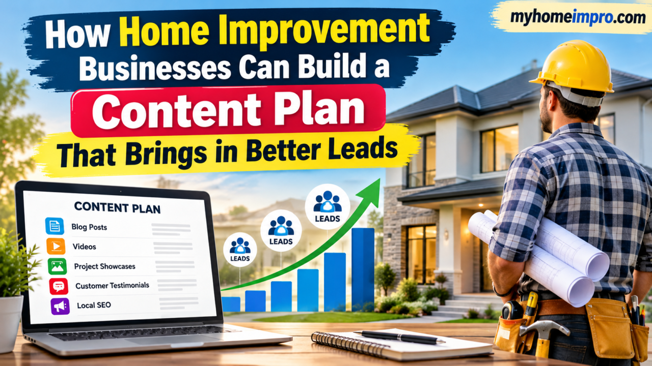How home improvement businesses can build a content plan that brings in better leads.
